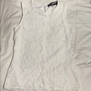 Karl Lagerfeld Sleeveless Lace Blouse